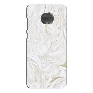 Мраморный чехол на Motorola MOTO G7 (VPrint) (Белый мрамор)