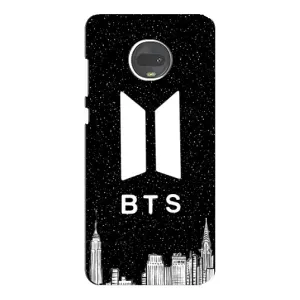 Чехлы BTS для Motorola MOTO G7 (AlphaPrint) (БТС Лого)