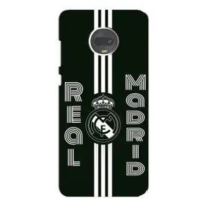 ФК Реал Мадрид чохли для Motorola MOTO G7 (AlphaPrint) (чорно білий Реал)