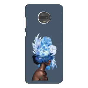 Чехлы (ART) Цветы на Motorola MOTO G7 (VPrint) (Квіти на голові)