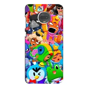 Чехол для Motorola MOTO G7 Бравл Старс (VPrint) (герои Бравл Старс)