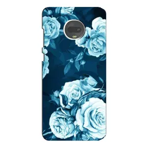 Чехлы (ART) Цветы на Motorola MOTO G7 (VPrint) (Блактині бутони)