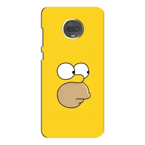 Чехол с Симпсонами для Motorola MOTO G7 (VPrint) (Гомер)