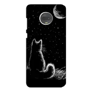 Чохол з принтом для Motorola MOTO G7 (AlphaPrint) Модні коти