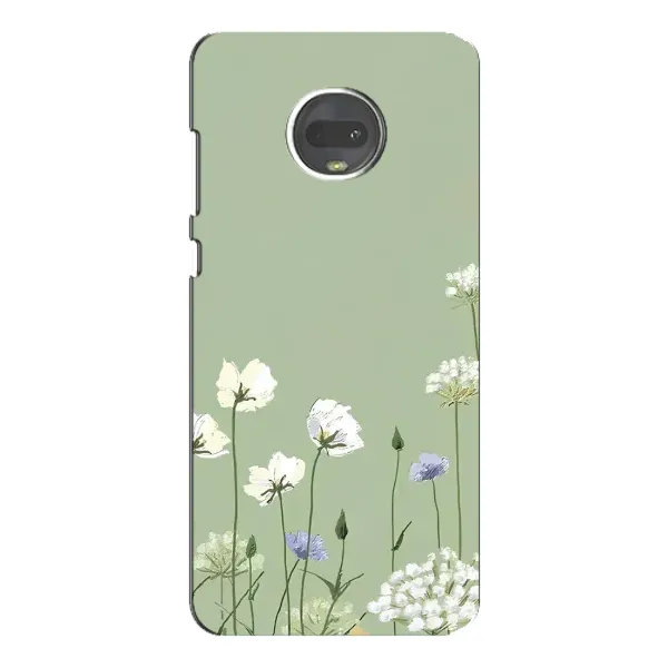 Чехол с принтом «Цветы на зеленом» для Motorola MOTO G7