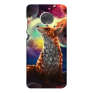Чохли з картинкою Лисичка для Motorola MOTO G7 (VPrint) (Лисичка в космосі)