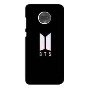 Чехлы BTS для Motorola MOTO G7 (AlphaPrint) (Лого BTS)