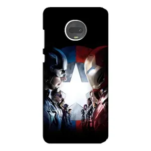 Чехлы с героями Марвел Motorola MOTO G7 (VPrint) (Марвел стайл)