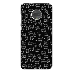 Чохол з принтом для Motorola MOTO G7 (AlphaPrint) Модні коти (Маленькі котики)