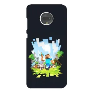 Чохол Майнкрафт на Motorola MOTO G7 (AlphaPrint) Minecraft (персонажі Minecraft)