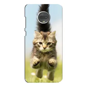 Чохли з Котиками для Motorola MOTO G7 (VPrint) (Прижок кота)