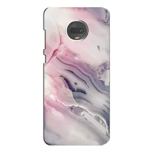 Мраморный чехол на Motorola MOTO G7 (VPrint) (Пурпурный Мрамор)