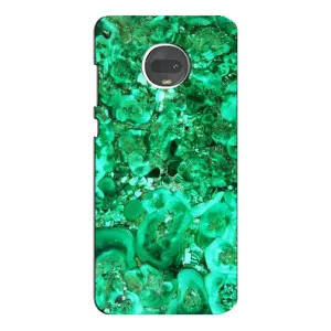 Мраморный чехол на Motorola MOTO G7 (VPrint) (Салатный Мрамор)