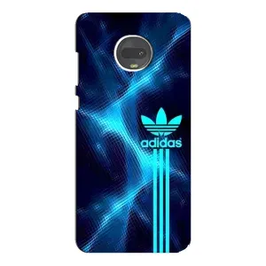 Чохли Адидас для Motorola MOTO G7 (AlphaPrint) (Синій Адідас)