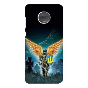 Чехлы с картинкой ЗСУ для Motorola MOTO G7 (AlphaPrint) (Солдат ЗСУ)