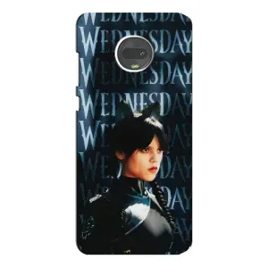 Чохли Венсдей на Motorola MOTO G7 Уенсдей (AlphaPrint) (Венздей кішка)
