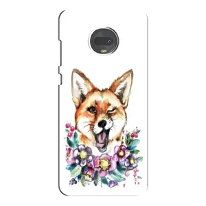 Чохли з картинкою Лисичка для Motorola MOTO G7 (VPrint) (Весела лисичка)