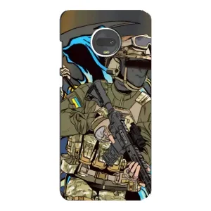 Чехлы с картинкой ЗСУ для Motorola MOTO G7 (AlphaPrint) (Воїн ЗСУ)