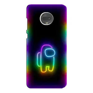 Чохли Амонг Ас для Motorola MOTO G7 (AlphaPrint) (Яскравий скін)