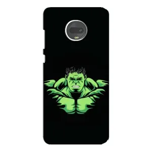 Чехлы с героями Марвел Motorola MOTO G7 (VPrint) (Зелёный Халк)