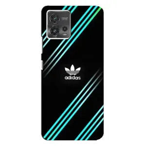 Чохли Адидас для Motorola MOTO G72 (AlphaPrint) (Адідас з полосами)