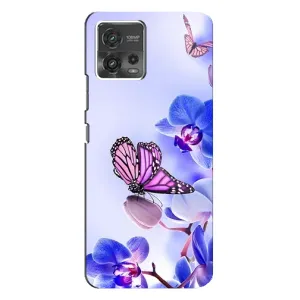 Чохли з квітами для Motorola MOTO G72 (VPrint) (Метелик на квітах)