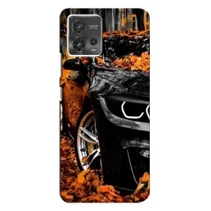 Чохли з Машинами на Моторола MOTO G72 (VPrint) (Чорна Машина)
