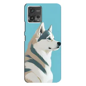 Чохол з Хаскі MOTO G72 - (AlphaPrint) (Хаскі арт)