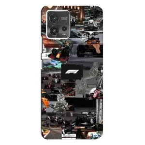 Чохол Формула1 на Motorola MOTO G72 (Гоночний колаж Ф1)