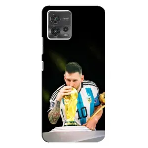 Чехлы для Motorola MOTO G72 (Leo чемпион) (AlphaPrint) (Кубок Месси)
