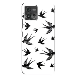 Чохол з пташками на Motorola MOTO G72 (VPrint) (Ластівки)