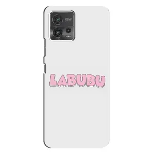 Чохол з Лабубу на Motorola MOTO G72 (Лого Лабубу)