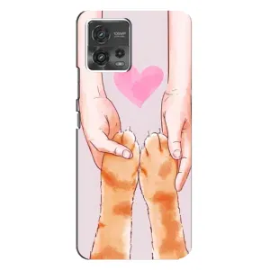 Чохол на Моторола MOTO G72 з Котиками (VPrint) (Любовь до котиків)