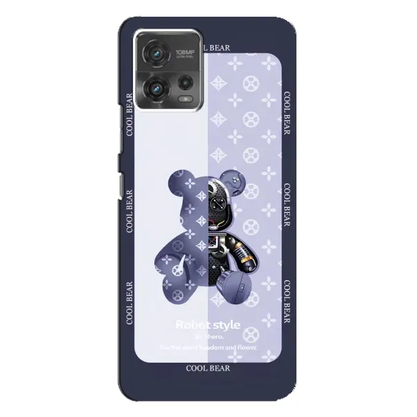 Чохол з принтом «Медведик LV» для Motorola MOTO G72