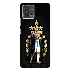 Чехлы для Motorola MOTO G72 (Leo чемпион) (AlphaPrint) (Месси Король)
