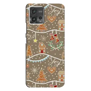 Новорічні, Святкові Чохли для Motorola MOTO G72 - 2024 год (Новорічні пряники)