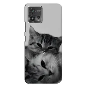 Чохол з малюнком кіт на Motorola MOTO G72 (Пара котів)