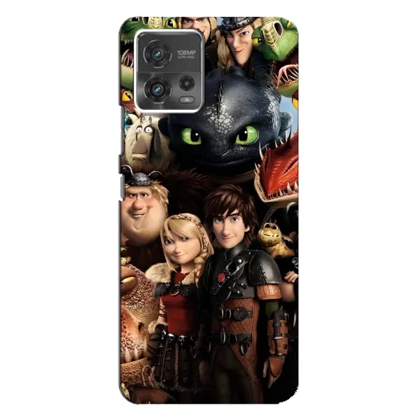 Чохол з принтом «Персонажі дракона» для Motorola MOTO G72