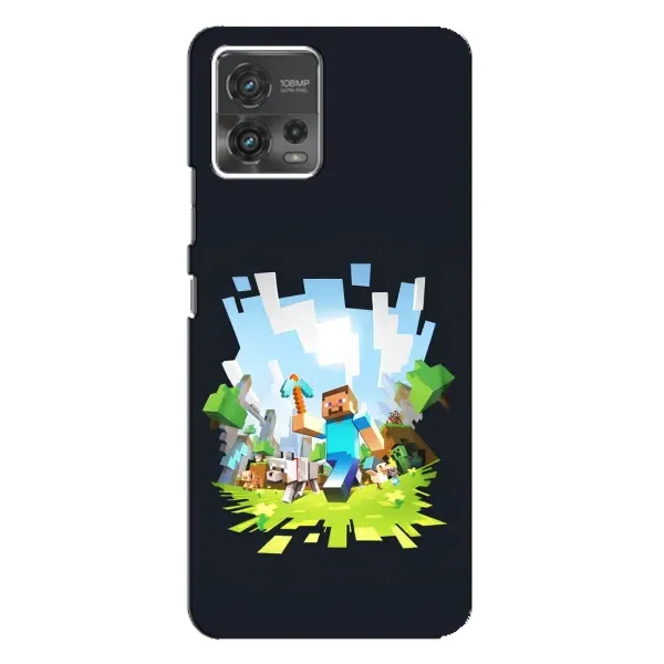 Чехол с принтом «персонажи Minecraft» для Motorola MOTO G72