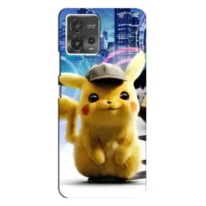 Чохол з Пікачу на Motorola MOTO G72 (Пікачу в місті)
