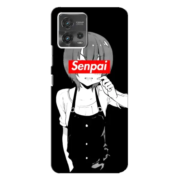 Чохол з принтом «Senpai» для Motorola MOTO G72 Чохол з принтом «Senpai» для Motorola MOTO G72