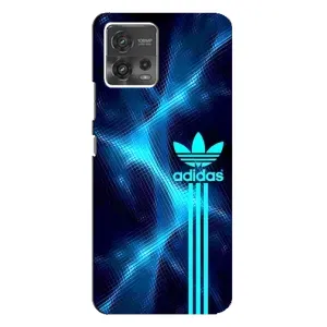 Чохли Адидас для Motorola MOTO G72 (AlphaPrint) (Синій Адідас)