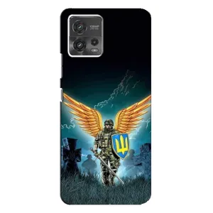 Чехлы с картинкой ЗСУ для Motorola MOTO G72 (AlphaPrint) (Солдат ЗСУ)