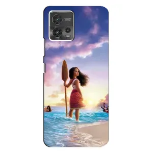 Чохол з мультфільмом Ваяна Motorola MOTO G72 (Моана з веслом)