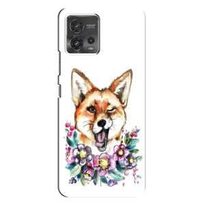 Чохли з картинкою Лисичка для Motorola MOTO G72 (VPrint) (Весела лисичка)