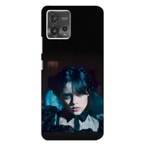 Чохли Венсдей на Motorola MOTO G72 Уенсдей (AlphaPrint) (погляд Венздей)