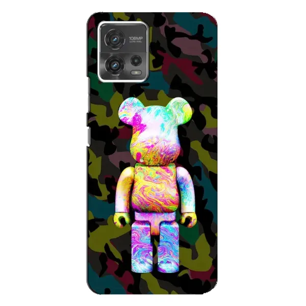 Чехол с принтом «Яркий Bearbrick» для Motorola MOTO G72