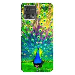 Чохол з пташками на Motorola MOTO G72 (VPrint) (Яскравий Павлин)