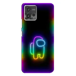 Чехол Амонг Ас для Motorola MOTO G72 (AlphaPrint) (Яркий скин)