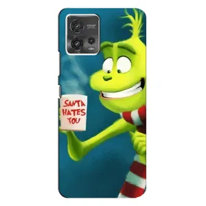 Різдвяні Чохли для Motorola MOTO G72 (VPrint) (Зелений Грінч)